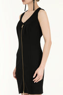 Black Slim fit mini dress 90947