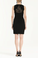 Black Slim fit mini dress 90947