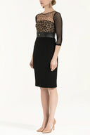 Black Leopard, tulle mini dress 90989