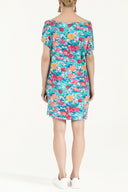 Blue Printed Woven  mini Dress   91021