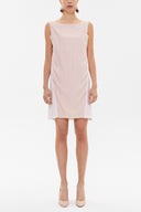 Ecru Printed Slim fit  mini dress  91025