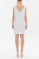 Ecru Printed Slim fit  mini dress  91025