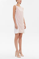 Ecru Printed Slim fit  mini dress  91025