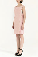 Pink Printed Slim fit  mini dress  91025