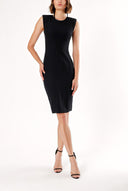 Black LONG TIGHTNESS DRESS WITH 91073