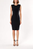 Black LONG TIGHTNESS DRESS WITH 91073