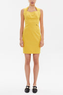 Yellow Slim fit mini dress 91170