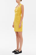 Yellow Slim fit mini dress 91170