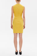 Yellow Slim fit mini dress 91170