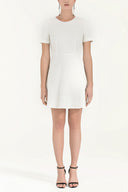 White Ruffled mini dress 91200