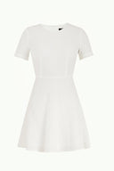 White Ruffled mini dress 91200