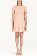 Salmon Ruffled mini dress 91200