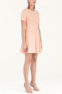 Salmon Ruffled mini dress 91200