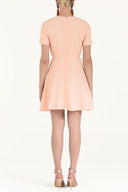 Salmon Ruffled mini dress 91200