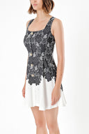 Black SKIRT WITH FLEECE 
DRESS 91323