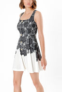 Black SKIRT WITH FLEECE 
DRESS 91323