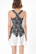 Black SKIRT WITH FLEECE 
DRESS 91323