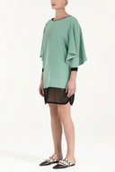 Mint Black Net fabric mix  strappy  mini dress  91436