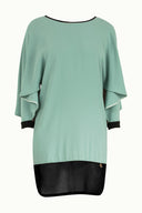 Mint Black Net fabric mix  strappy  mini dress  91436