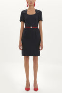 Navy Blue Slim fit mini dress 91438