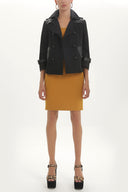 Yellow Slim fit mini dress 91438