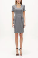 Gray Slim fit mini dress 91438