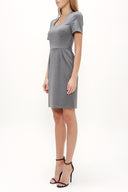 Gray Slim fit mini dress 91438
