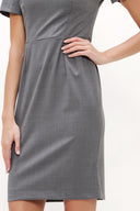 Gray Slim fit mini dress 91438