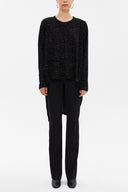 Black Woven  jacquard  mini dress  91966