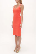 Coral Strappy Slim fit mini woven dress 91967