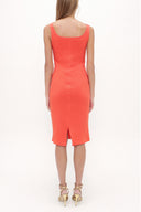 Coral Strappy Slim fit mini woven dress 91967