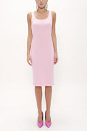 Pink Strappy Slim fit mini woven dress 91967