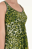 Green Wide cut midi dress 92107