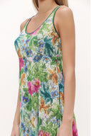 Pink Wide cut midi dress 92107