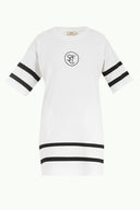 White Embroidered woven mini dress 92119