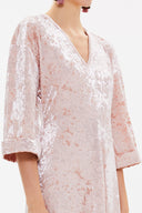 Beige Velvet dress 92153