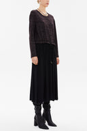 Plum Woven  midi dress  92164