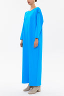 Turquoise Wide cut woven  maxi dress  92175