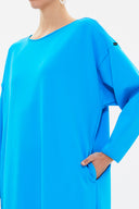 Turquoise Wide cut woven  maxi dress  92175