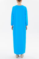 Turquoise Wide cut woven  maxi dress  92175