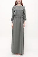 Gray Window sleeve maxi dress 92265
