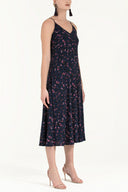 Patterned Strappy V-neck midi dress 92296