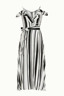 Black Wrap-over  Printed maxi dress  92322