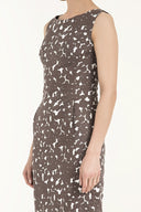 Mink Zipped Slim fit midi dress 92363