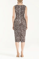 Mink Zipped Slim fit midi dress 92363