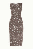 Mink Zipped Slim fit midi dress 92363