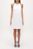 White Bowtie mini dress  92366