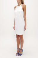 White Bowtie mini dress  92366