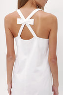 White Bowtie mini dress  92366