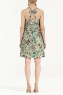 Khaki Bowtie mini dress  92366